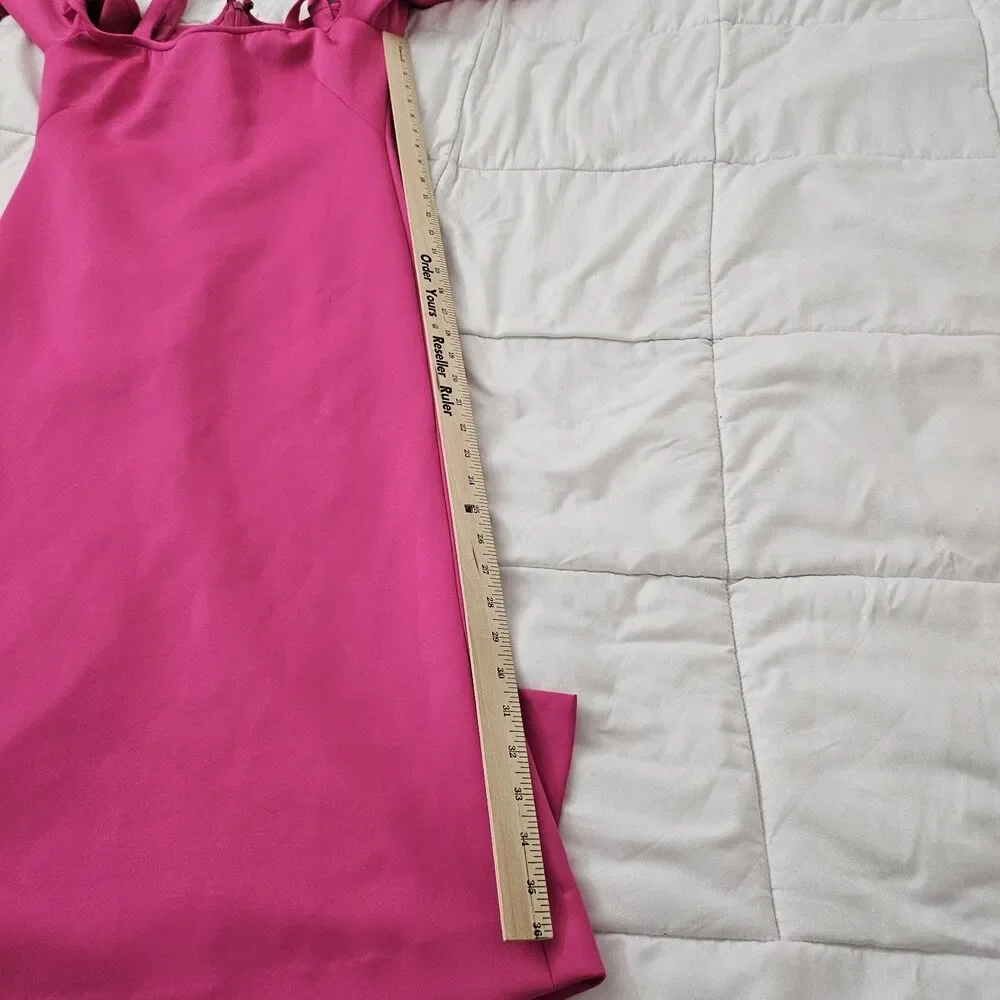 Black Halo Dress 8 Pink Eve Cold Shoulder Sheath Poppy‎ Flutter Sleeve